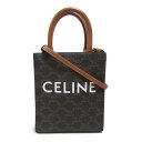 セリーヌ CELINE バーティカルカバ ショルダーバッグ ショルダーバッグ バッグ PVCコーティングキャンバス レザー レディース ブラック系 / ブラウン系 【中古】