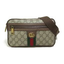 グッチ GUCCI GGスプリーム ウエストバッグ ボディバッグ ウエストバッグ ボディバッグ バッグ PVCコーティングキャンバス メンズ レディース ベージュ系 574796 【中古】