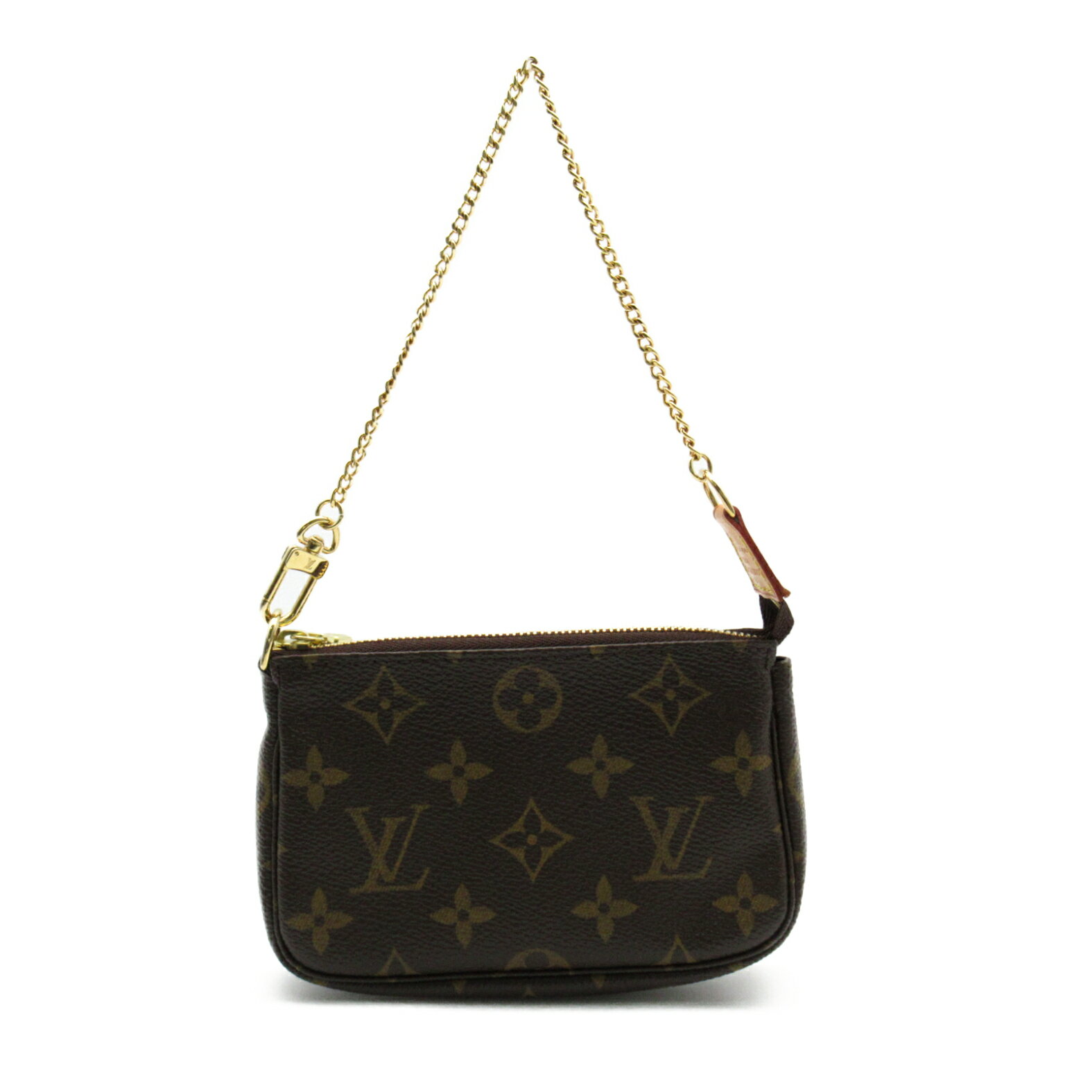 楽天Brandoff銀座ルイ・ヴィトン LOUIS VUITTON ミニ ポシェット アクセソワール アクセサリーポーチ（取っ手あり） バッグ PVCコーティングキャンバス モノグラム レディース ブラウン系 M58009 【中古】