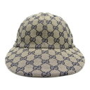 【7%OFFクーポン対象】グッチ GUCCI ベースボールキャップ キャップ 帽子 GGコットンキャンバス メンズ レディース ブルー系 7514004HA0L...