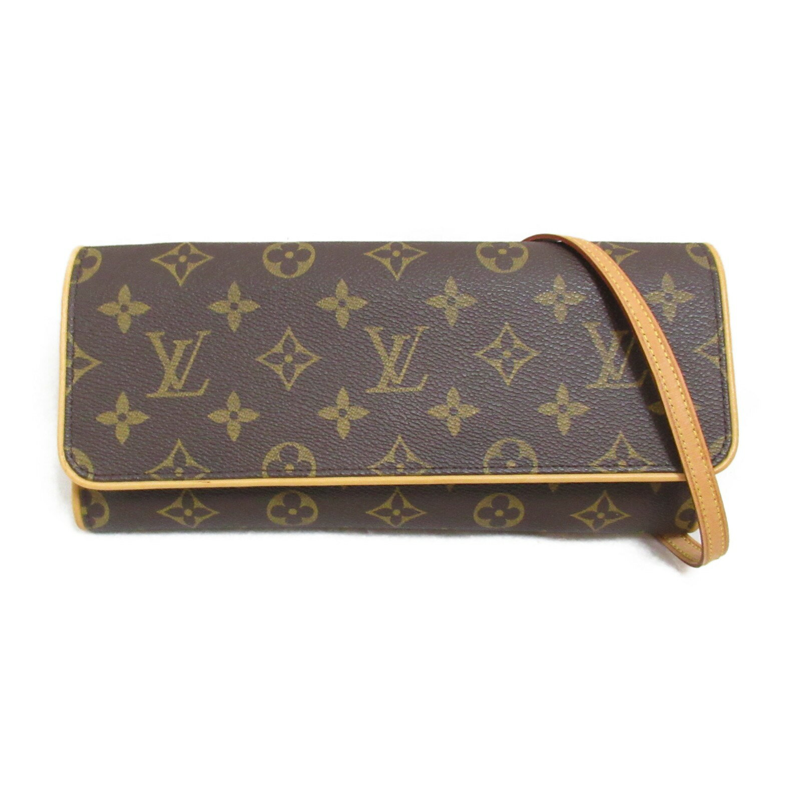 ルイ・ヴィトン LOUIS VUITTON ポシェット ツインGM ショルダーバッグ ショルダーバッグ バッグ PVCコーティングキャンバス モノグラム レディース ブラウン系 M51852 【中古】