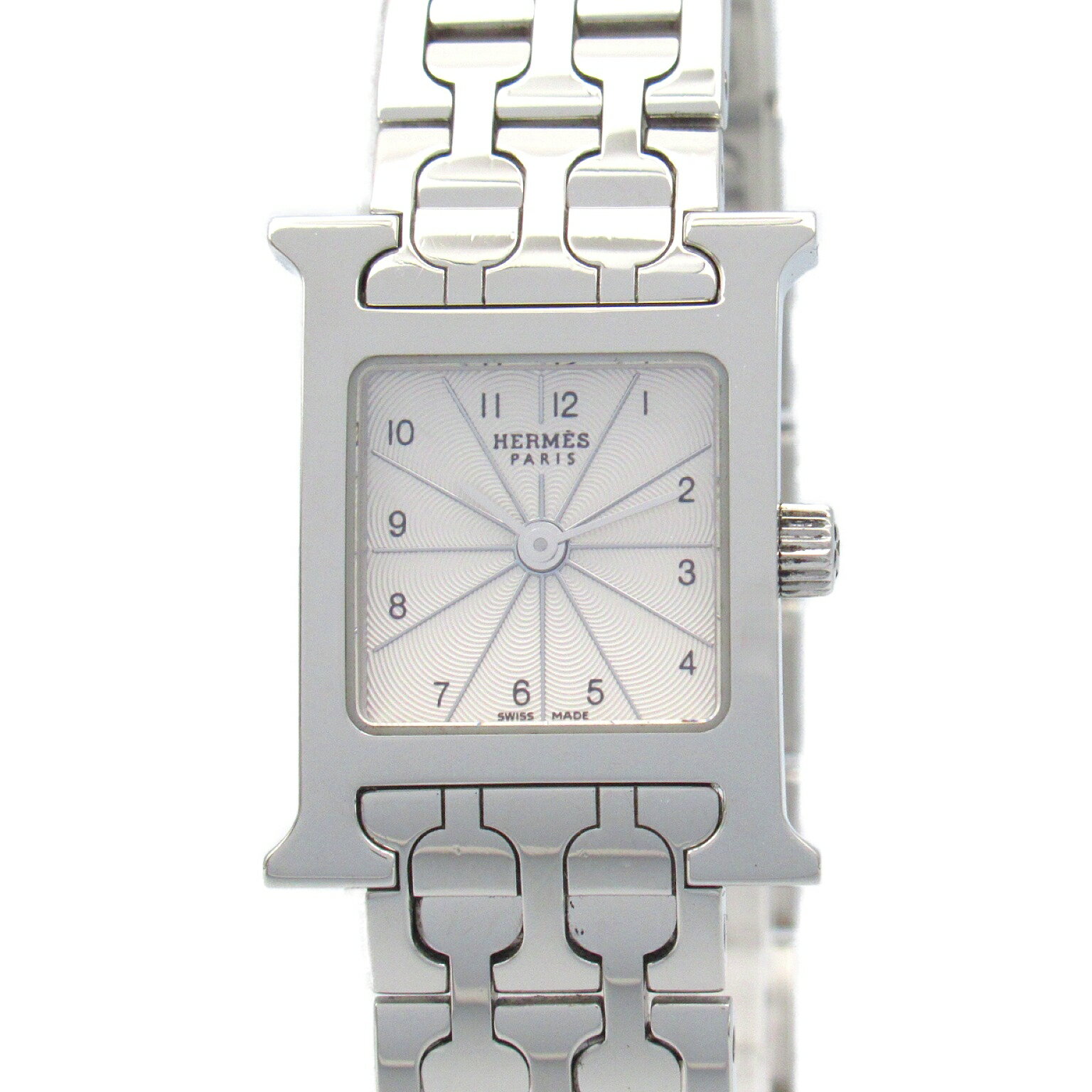 エルメス HERMES Hウォッチ ミニ 腕時計 時計 ステンレススチール レディース シルバー系 H1.110 【中古】