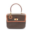 セリーヌ CELINE マカダム ハンドバッグ バッグ PVCコーティングキャンバス レザー レディース ブラウン系 【中古】(4)