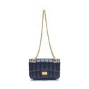 シャネル CHANEL 2.55 ショルダーバッグ バッグ ラムスキン レディース ネイビー系 AS0874 【中古】