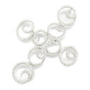 【8%OFFクーポン対象】ジュエリー JEWELRY ダイヤモンド トップ ペンダントトップ ジュエリー K18WG(ホワイトゴールド) ダイヤモンド レディース クリア系 ダイヤ 9.7g プレゼント 誕生日 記念日 ブランド 送料無料【中古】