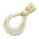 【8%OFFクーポン対象】ジュエリー JEWELRY ダイヤモンド トップ ペンダントトップ ジュエリー K18(イエローゴールド) ダイヤモンド レディース クリア系 ダイヤ 7.9g プレゼント 誕生日 記念日 ブランド 送料無料【中古】