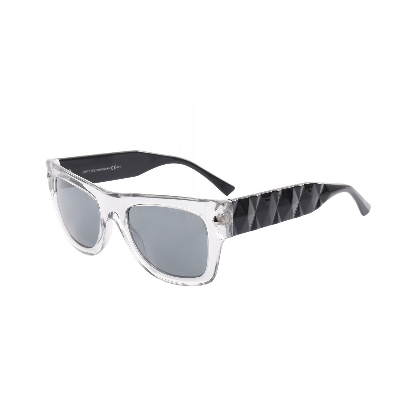 【ポイント3倍】ジミーチュウ JIMMY CHOO サングラス 衣料品 プラスチック レディース クリア系 / ブラック系 DUDE KB7/T4 【新品】