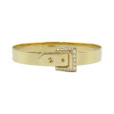 【7%OFFクーポン対象】エルメス HERMES ベルトデザイン ブレスレット ブレスレット アクセサリー K18(イエローゴールド) ダイヤモンド レディース...