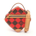 【10%OFFクーポン対象】ルイ・ヴィトン LOUIS VUITTON チェス メッセンジャー ハンドバッグ バッグ PVCコーティングキャンバス レザー ダミエ メンズ レディース レッド系 / ブラック系 / ブラウン系 N40561 【中古】(4)