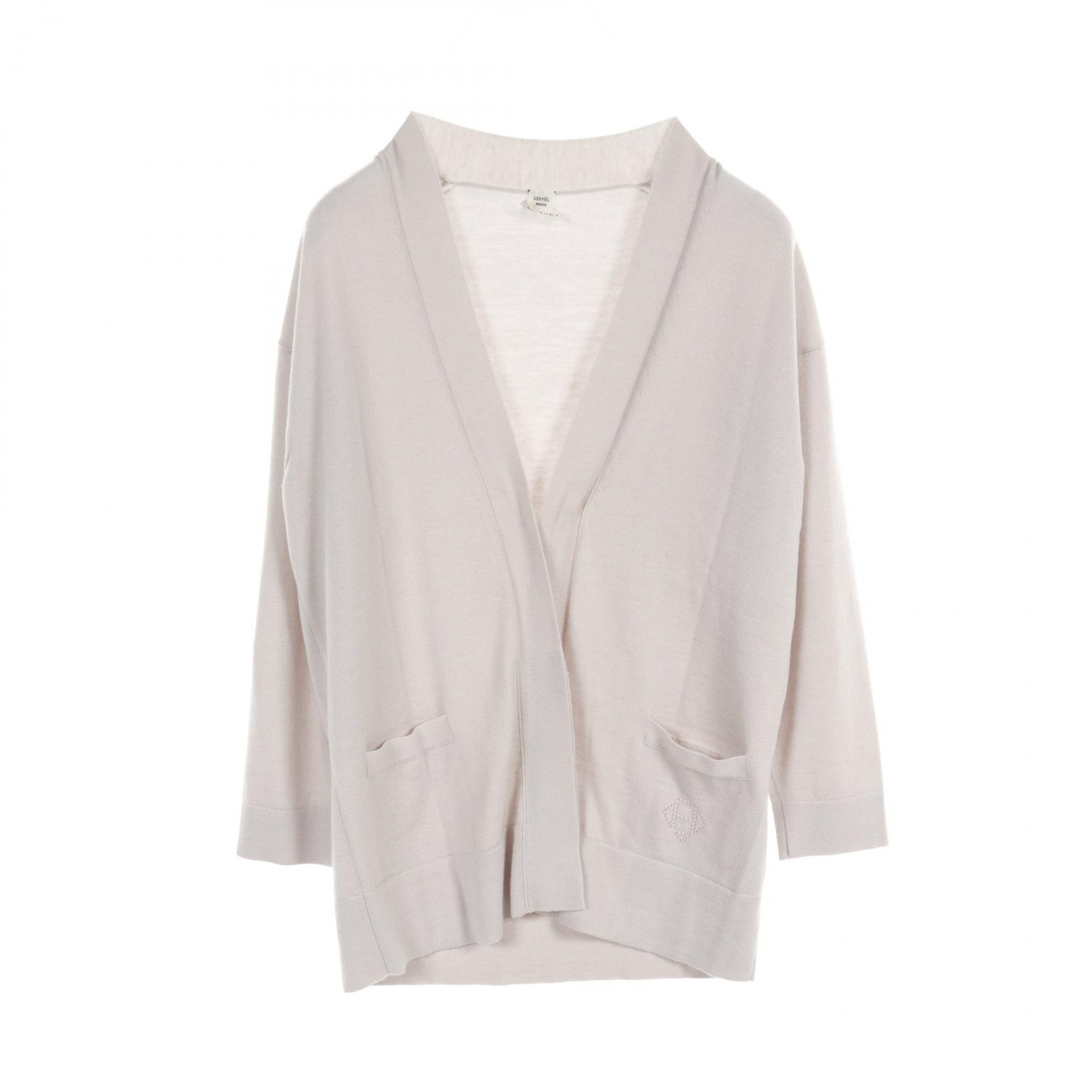 エルメス HERMES カーディガン 衣料品 トップス カシミヤ レディース グレー系 【中古】