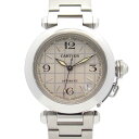 【7千円OFFクーポン対象×P5倍】カルティエ CARTIER パシャC 腕時計 時計 ステンレススチール ボーイズ グレー系 W31023M7 【中古】