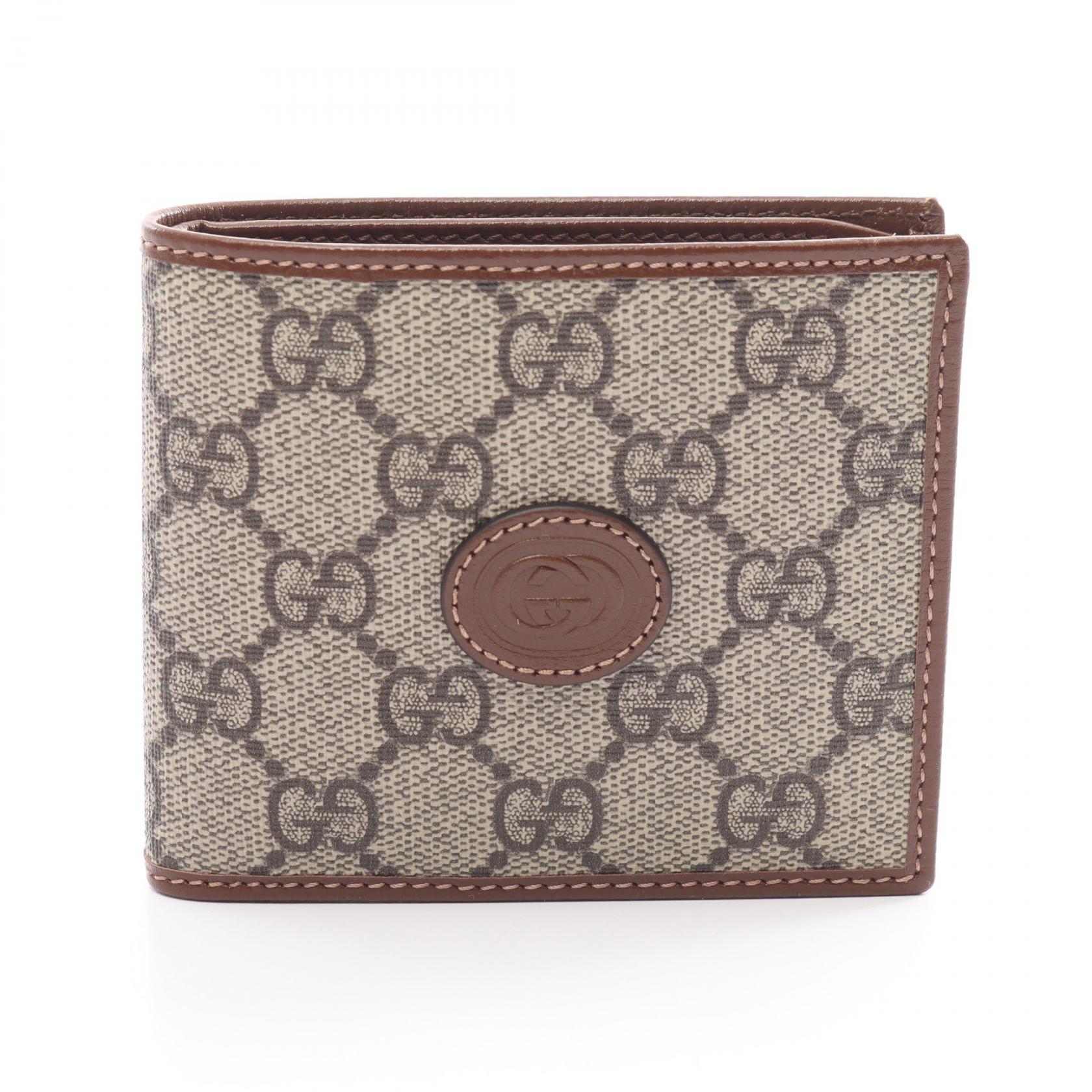 ☆GUCCI☆ インターロッキングG 二つ折り 折りたたみ財布 楽天市場】グッチ 財布 二つ折り(素材(生地・毛糸)合皮