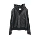 バーバリー BURBERRY パーカー 衣料品 トップス ラムレザー レディース ブラック系 8047279 【中古】