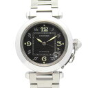 【7千円OFFクーポン対象×P5倍】カルティエ CARTIER パシャC 腕時計 時計 ステンレススチール ボーイズ ブラック系 W31043M7 プレゼント ...