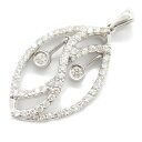 【5%OFFクーポン対象】ジュエリー JEWELRY ダイヤモンド トップ ペンダントトップ ジュエリー K18WG(ホワイトゴールド) ダイヤモンド レディース クリア系 ダイヤ 3.5g プレゼント 誕生日 記念日 ブランド 送料無料【中古】