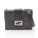 【7千円OFFクーポン対象×P5倍】フェンディ FENDI フラット バゲット FFモチーフ ショルダーバッグ バッグ レザー メンズ レディース グレー系 /...