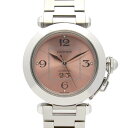【4万円OFFクーポン対象×P5倍】カルティエ CARTIER パシャC ビッグデイト 腕時計 時計 ステンレススチール ボーイズ ピンク系 W31058M7 ...