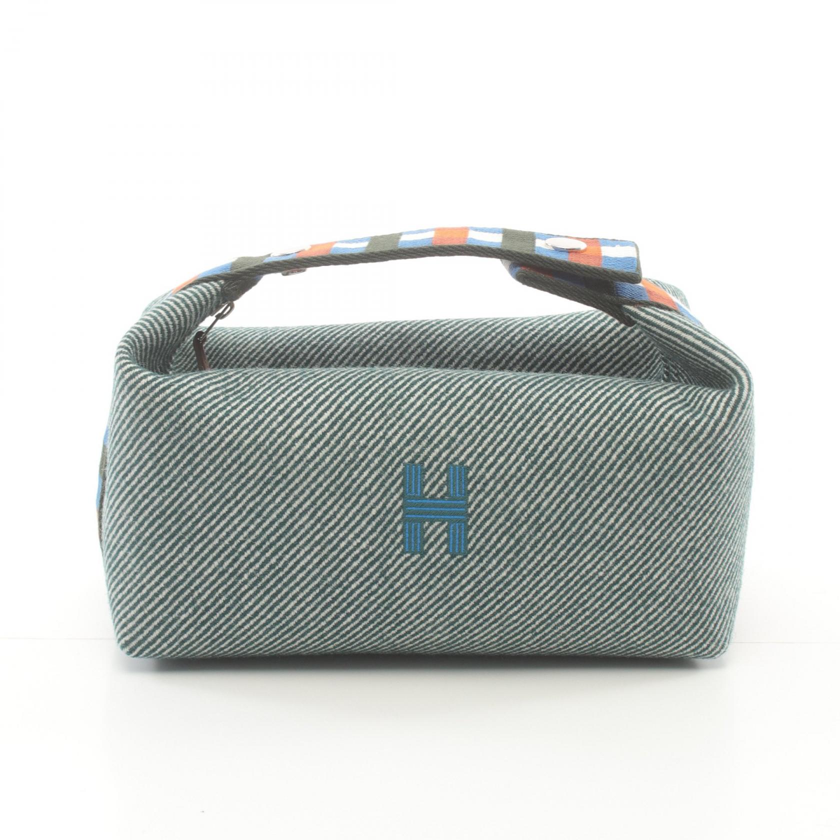 エルメス HERMES ブリッドアブラックPM ハンドバッグ バッグ ウール レディース グリーン系 / マルチカラー 【中古】のサムネイル