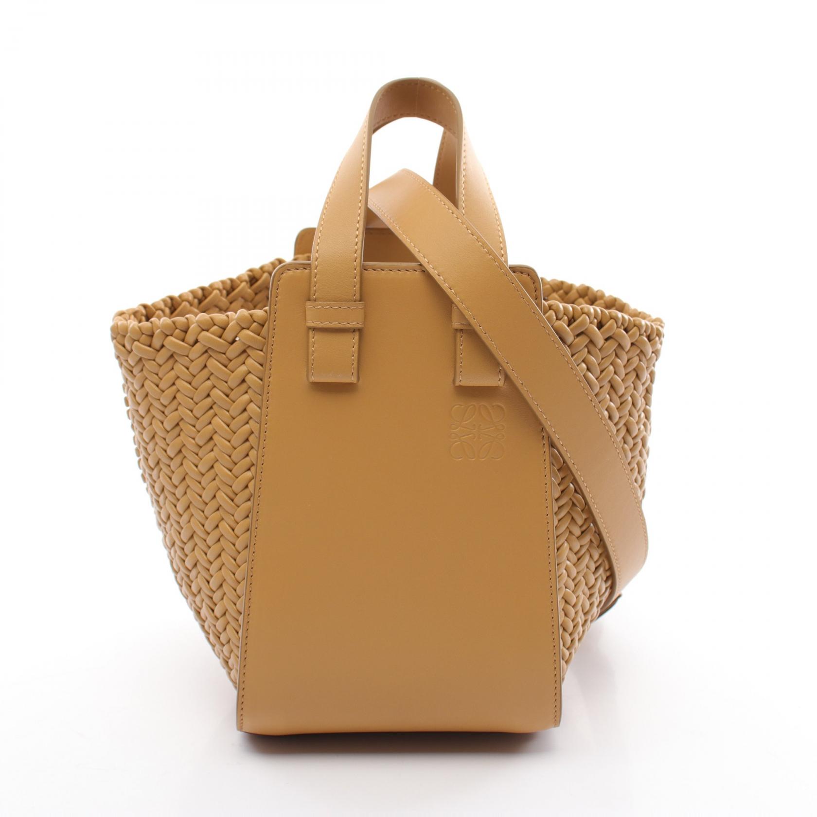 【5％OFFクーポン対象】ロエベ LOEWE ハンモックバッグ コンパクト ハンドバッグ バッグ レザー レディース ブラウン系 A538H13X36 プレゼント 誕生日 記念日 ブランド 送料無料【新品】