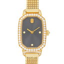 【7%OFFクーポン対象】ハリーウィンストン HARRY WINSTON エメラルド ダイヤ 腕時計 時計 K18(イエローゴールド) レディース グレー系 E...