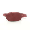 【ポイント5倍】ボッテガヴェネタ BOTTEGA VENETA イントレチャート ウエストバッグ バッグ レザー レディース レッド系 【中古】