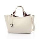 【7千円OFFクーポン対象】トッズ TOD'S Tタイムレス ミニ ハンドバッグ バッグ レザー レディース ホワイト系 XBWAPAFL100QRI9P09 プレゼント 誕生日 記念日 ブランド 送料無料【新品】