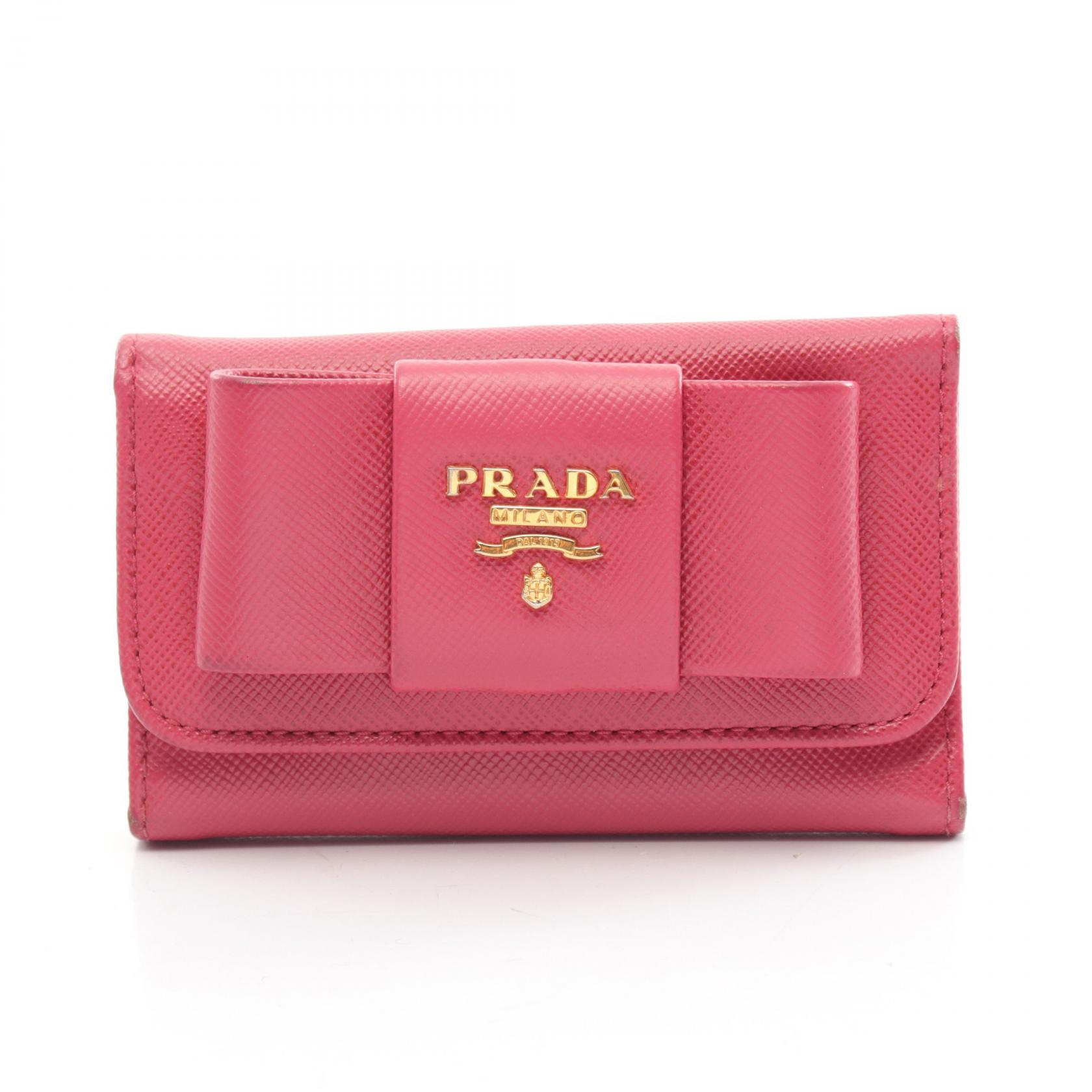 未使用級美品♡⟡.·PRADA キーケース サフィアーノ メタル 未使用級美品♡⟡.·PRADA キーケース サフィアーノ メタル