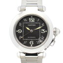 【7千円OFFクーポン対象×P5倍】カルティエ CARTIER パシャC 腕時計 時計 ステンレススチール ボーイズ ブラック系 W31043M7 プレゼント ...