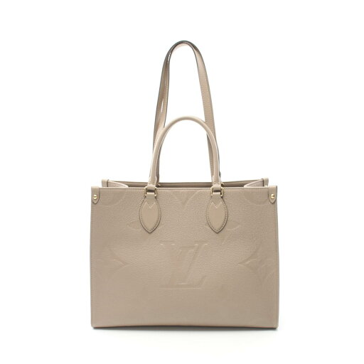 【4万円OFFクーポン対象】ルイ・ヴィトン LOUIS VUITTON オンザゴーMM トートバッグ バッグ レザー モノグラム・アンプラント レディース ベージュ系 M45607 【中古】 【4万円OFFクーポン対象】ルイ・ヴィトン LOUIS VUITTON オンザゴーMM トートバッグ バッグ レザー モノグラム・アンプラント レディース ベージュ系 M45607 【中古】