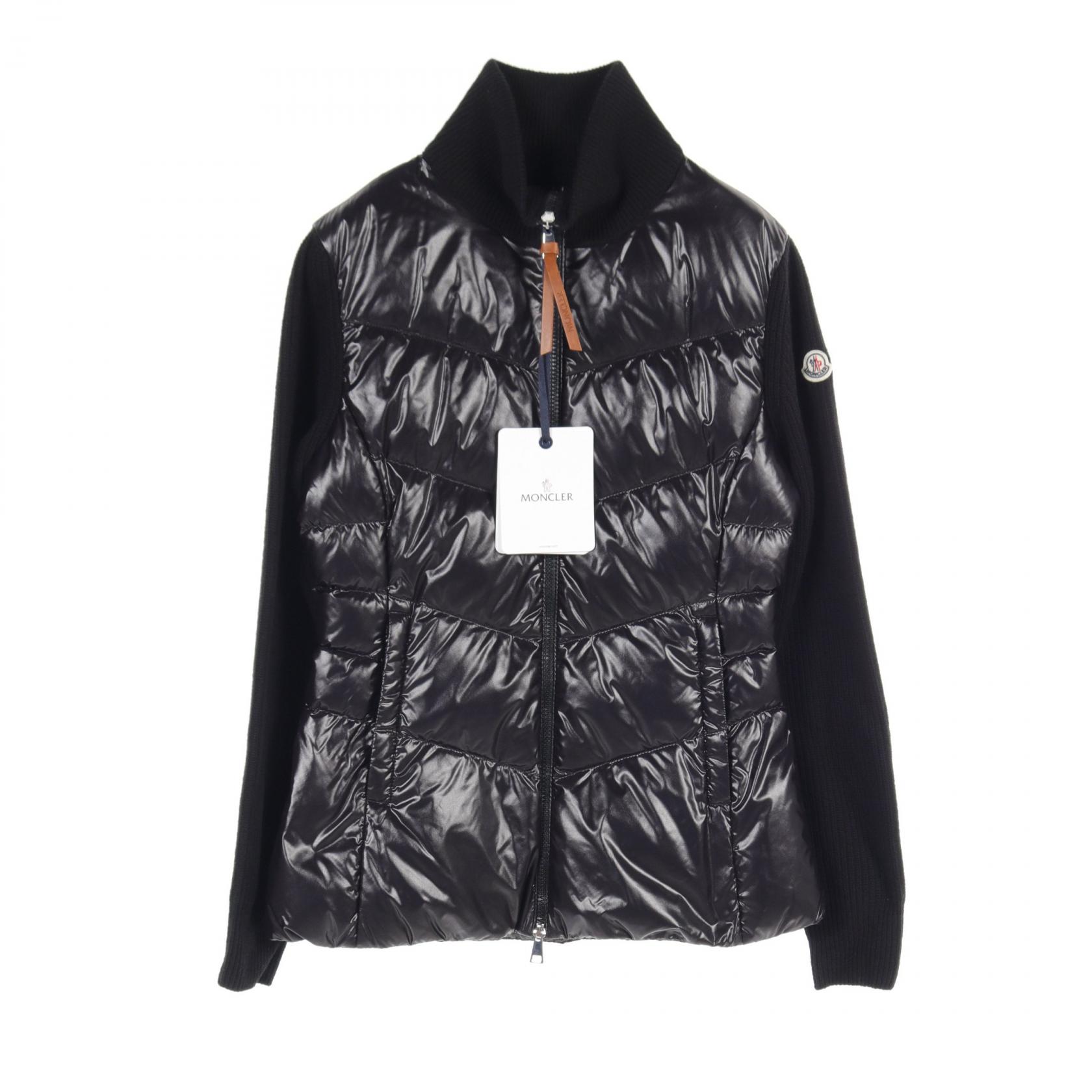 【7千円OFFクーポン対象】モンクレール MONCLER CARDIGAN ダウンジャケット 衣料品 アウター ウール ナイロン レディース ブラック系 J20939B00041M1241999 プレゼント 誕生日 記念日 ブランド 送料無料【新品】