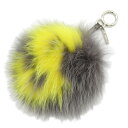 【ポイント5倍】フェンディ FENDI チャーム チャーム アクセサリー ファー/メッキ レディース イエロー系 / グレー系 プレゼント 誕生日 記念日 ブラ...