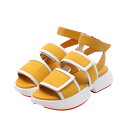 エルメス HERMES ギーク サンダル 靴 レザー キャンバス レディース イエロー系 / ホワイト系 【中古】