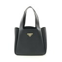 【4万円OFFクーポン対象×P5倍】プラダ PRADA SOFT GRAIN トートバッグ バッグ レザー レディース ブラック系 1BG3352CYSF0002 プレゼント 誕生日 記念日 ブランド 送料無料【新品】(4)