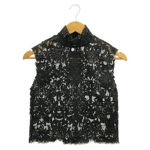 【10%OFFクーポン対象】サンローランパリ SAINT LAURENT PARIS ノースリーブレースブラウス ノースリーブ 衣料品 トップス ポリエステル レディース ブラック系 【中古】 【10%OFFクーポン対象】サンローランパリ SAINT LAURENT PARIS ノースリーブレースブラウス ノースリーブ 衣料品 トップス ポリエステル レディース ブラック系 【中古】