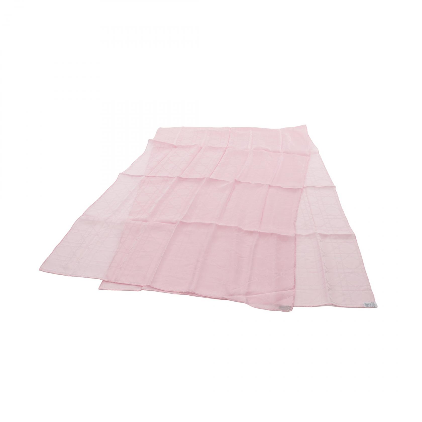 【ポイント3倍】ディオール Dior カナージュ ストール 衣料品 シルク レディース ピンク系 【中古】
