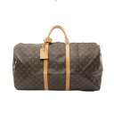 ルイ・ヴィトン LOUIS VUITTON キーポル60 ボストンバッグ バッグ PVCコーティングキャンバス レザー モノグラム メンズ レディース ブラウン系 M41422 【中古】(4)