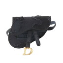 【7千円OFFクーポン対象×P5倍】ディオール Dior サドルバッグ ウエストバッグ バッグ キャンバス レディース ネイビー系 S5632CWAH 【中古】