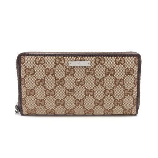 【10%OFFクーポン対象】グッチ GUCCI GGキャンバス ラウンド長財布 財布 キャンバス レザー レディース ベージュ系 / ブラウン系 112724 【中古】 【10%OFFクーポン対象】グッチ GUCCI GGキャンバス ラウンド長財布 財布 キャンバス レザー レディース ベージュ系 / ブラウン系 112724 【中古】