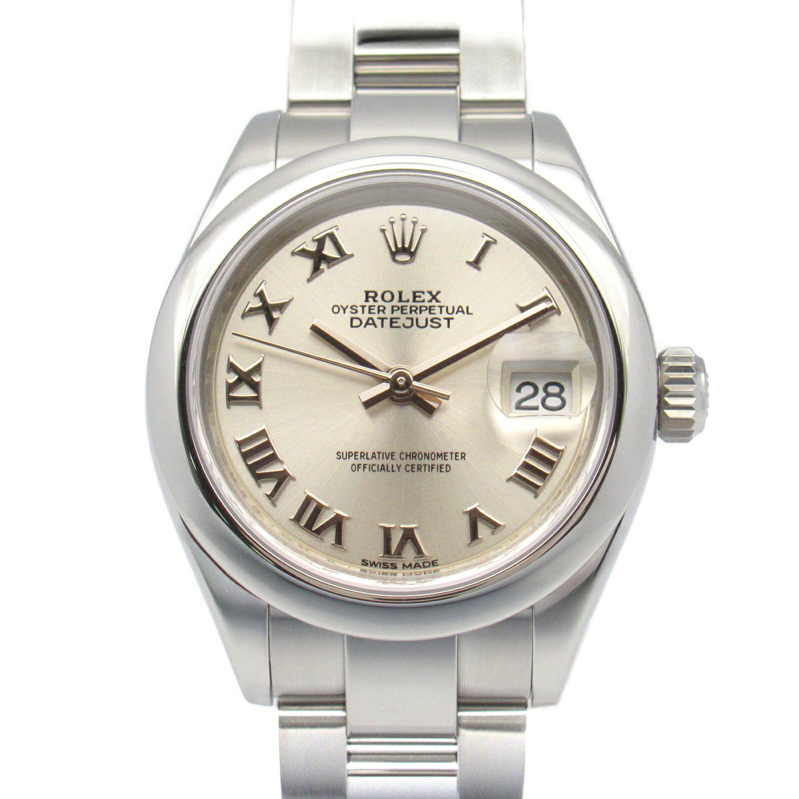 【6万円OFFクーポン×P3倍】ロレックス ROLEX デイトジャスト ランダム番 腕時計 時計 ステンレススチール レディース シルバー系 RO 279160 【中古】