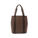 【10%OFFクーポン対象】ルイ・ヴィトン LOUIS VUITTON カバ ボブール トートバッグ バッグ PVCコーティングキャンバス レザー ダミエ メンズ レディース ブラウン系 N52006 ヴィトンバッグ ヴィトントートバッグ ブランドバッグ 送料無料【中古】(4)