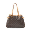 ルイ・ヴィトン LOUIS VUITTON バティニョール オリゾンタル ショルダーバッグ バッグ PVCコーティングキャンバス レザー モノグラム レディース ブラウン系 M51154 【中古】(4)