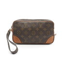 【20%OFFクーポン×P5倍】ルイ・ヴィトン LOUIS VUITTON マルリードラゴンヌPM セカンドバッグ クラッチバッグ バッグ PVCコーティングキャンバス レザー モノグラム メンズ レディース ブラウン系 M51827 【中古】(4)