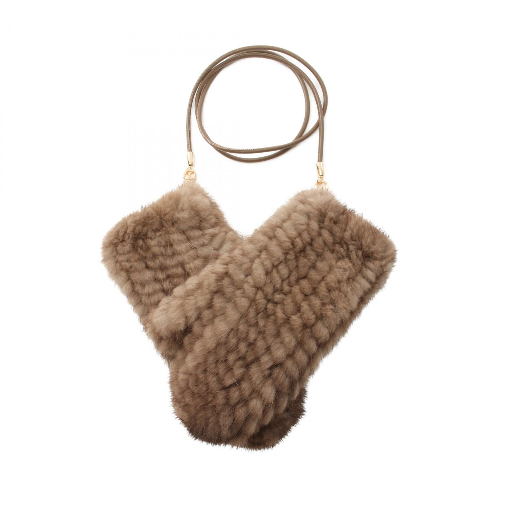 【ポイント3倍】マックスマーラ MAX MARA MINKMITT 手袋 衣料品 ミンクファー レディース ブラウン系 【中古】