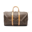 【7千円OFFクーポン対象×P5倍】ルイ・ヴィトン LOUIS VUITTON キーポル50 ボストンバッグ バッグ PVCコーティングキャンバス レザー モノ...
