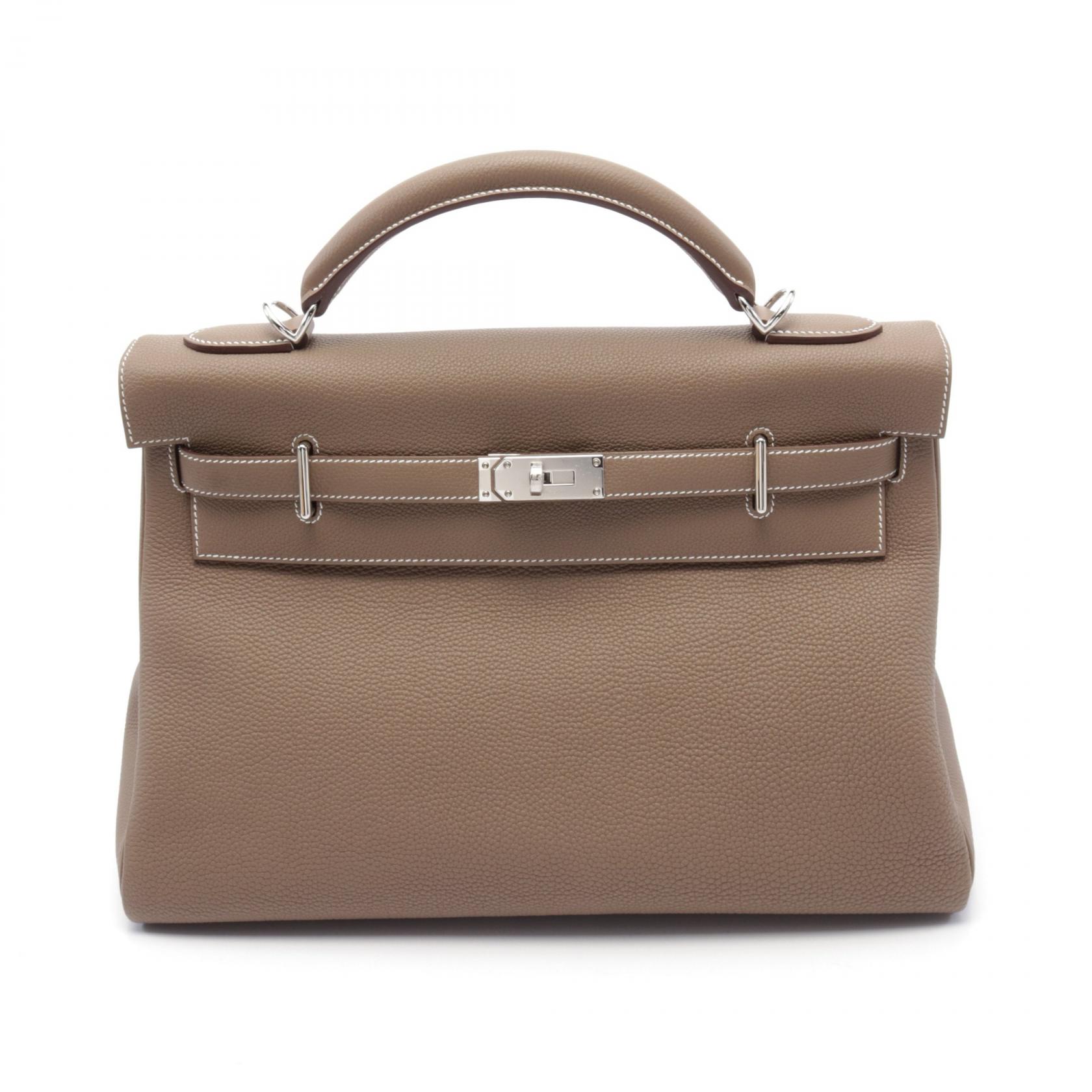 エルメス HERMES マキシ ケリー42 ハンドバッグ バッグ トゴ トゴ レディース ブラウン系 【中古】のサムネイル