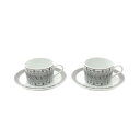 エルメス HERMES Hデコ ティーカップ&ソーサー 食器 アクセサリー 磁器 メンズ レディース ホワイト系 / ブラック系 【中古】