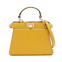 フェンディ FENDI ピーカブー ISeeU ハンドバッグ バッグ レザー レディース イエロー系 8BN335 【中古】