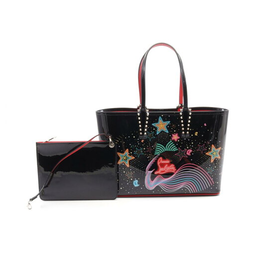 【13%OFFクーポン対象】クリスチャンルブタン Christian Louboutin CABATA SMALL トートバッグ バッグ パテントレザー レディース ブラック系 / マルチカラー 1235009M024 【新品】 【13%OFFクーポン対象】クリスチャンルブタン Christian Louboutin CABATA SMALL トートバッグ バッグ パテントレザー レディース ブラック系 / マルチカラー 1235009M024 【新品】