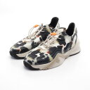 フェンディ FENDI FLOW フロー スニーカー 靴 ラバー ファブリック メンズ ブラック系 / ホワイト系 / マルチカラー 7E1583 【中古】