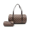 【20%OFFクーポン×P5倍】ルイ・ヴィトン LOUIS VUITTON パピヨン30 ハンドバッグ バッグ PVCコーティングキャンバス レザー ダミエ レディース ブラウン系 N51303 【中古】(4)